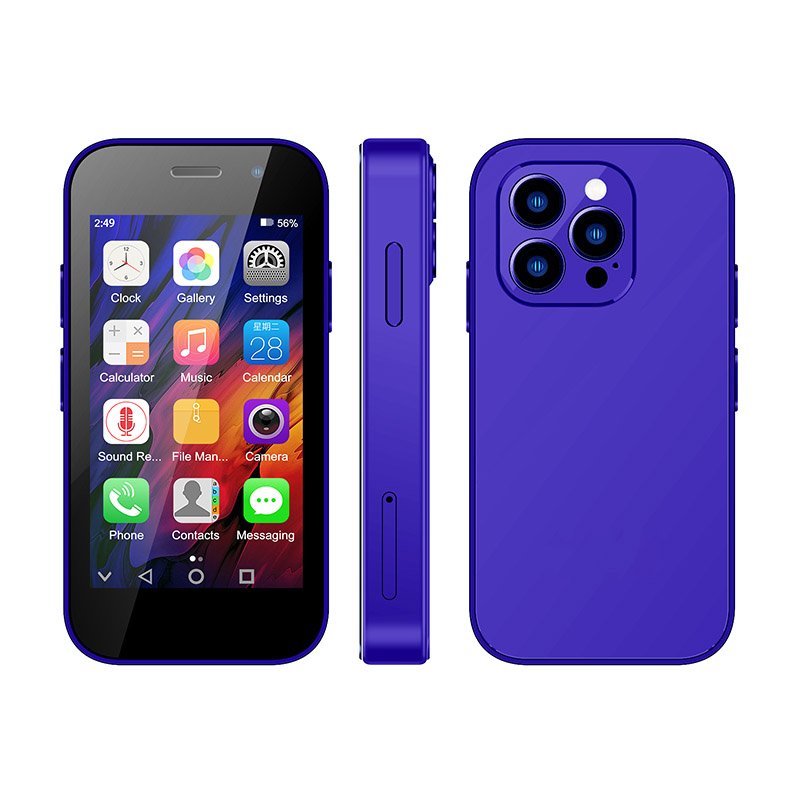 SOYES XS14 Pro 3 Inch Small Screen Ai Face ID Unlock Android 9.0 4G Mini Smart Phone